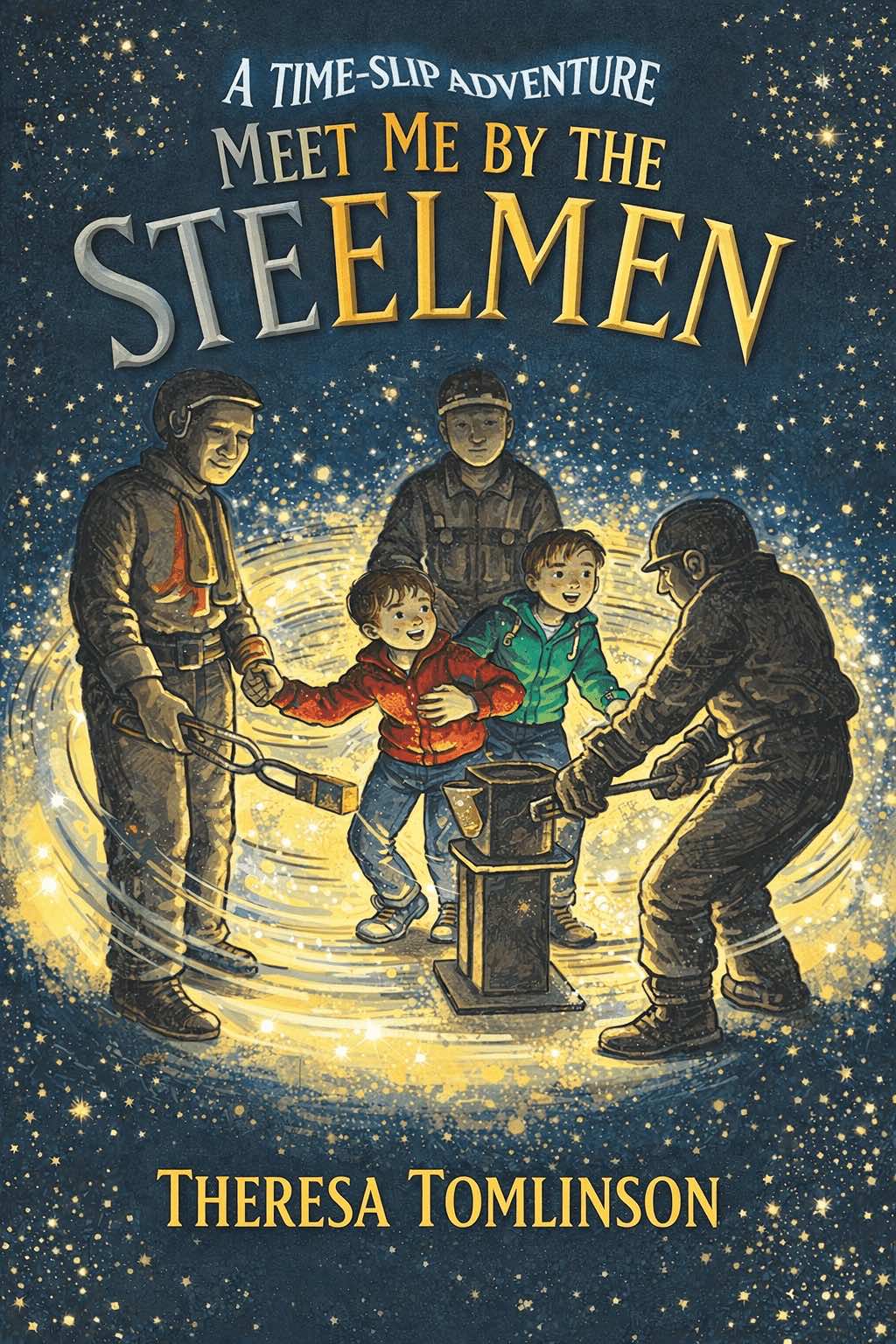 Cover of Meet Me by the Steelmen by Theresa Tomlinson – Time Slip Adventures